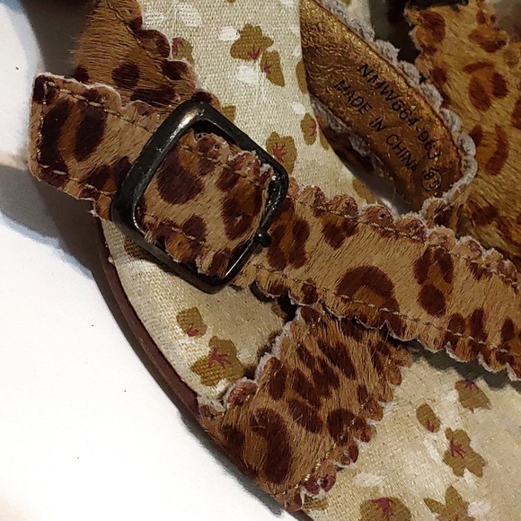 Leopard Print strappy Sandals by Naughty monkey - Picture 6 of 7